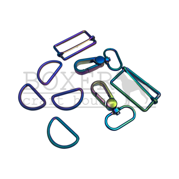 Mav Pack Hardware Kit, Linds Handmade Hardware Kit, Bag Making Hardware, Kits, Sewing, Matte Rainbow, I make bags