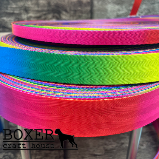 Seatbelt Webbing - Rainbow