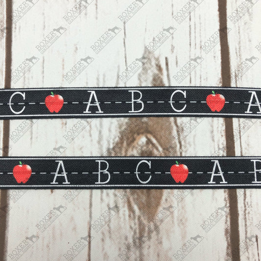 Chalkboard Fold Over Elastic 5/8 FOE 1 Yard