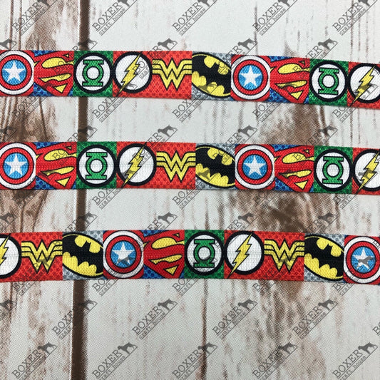 Super Heroes Fold Over Elastic 5/8 FOE 1 Yard