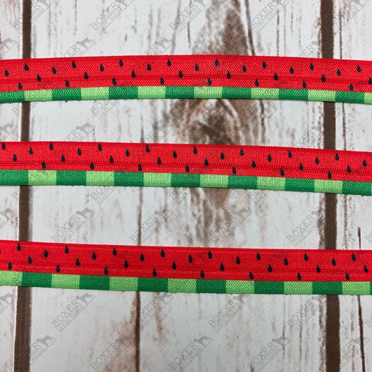 Watermelon FOE 5/8 Fold Over Elastic 1 Yard