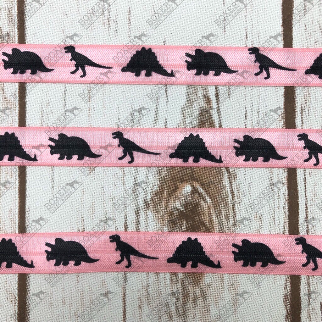 Dinosaur FOE 5/8 Fold Over Elastic 1 Yard