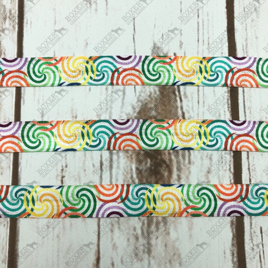 Swirls FOE 5/8 Fold Over Elastic 1 Yard