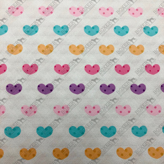 Pastel Rainbow Hearts