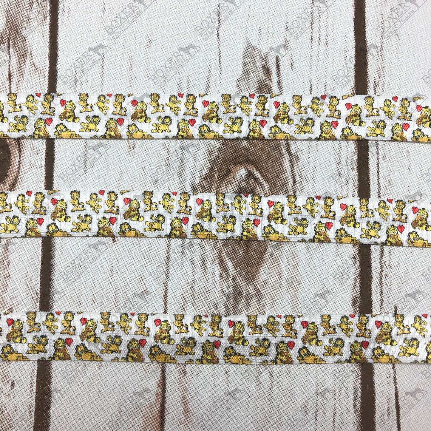Garfield Fold Over Elastic 5/8 FOE 1 Yard