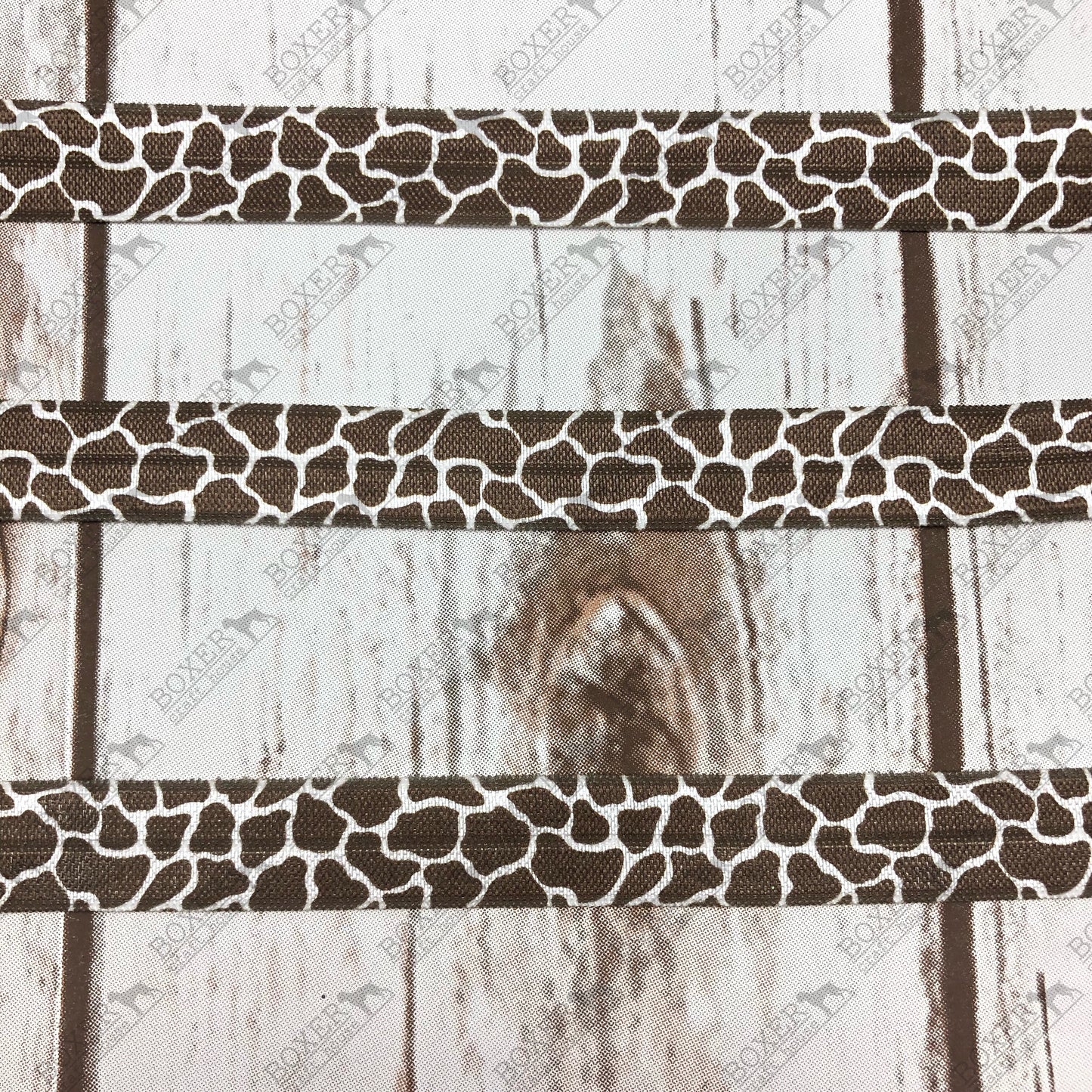 Giraffe Print Fold Over Elastic 5/8 FOE 1 Yard