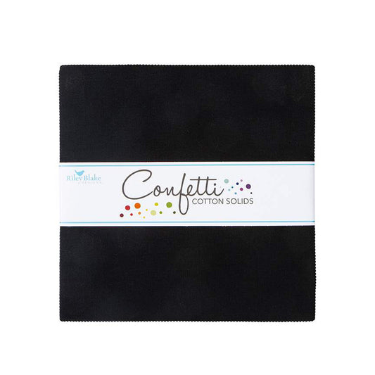 Confetti Cottons Riley Black 10" Stacker