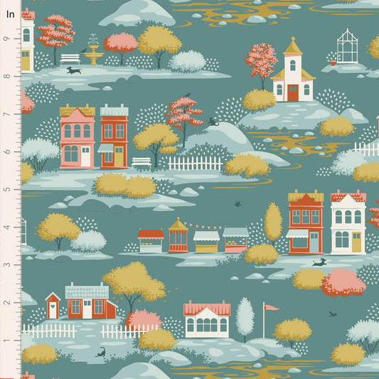 Tilda Village Life - Village Teal