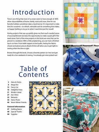 Quilts to Make In A Weekend