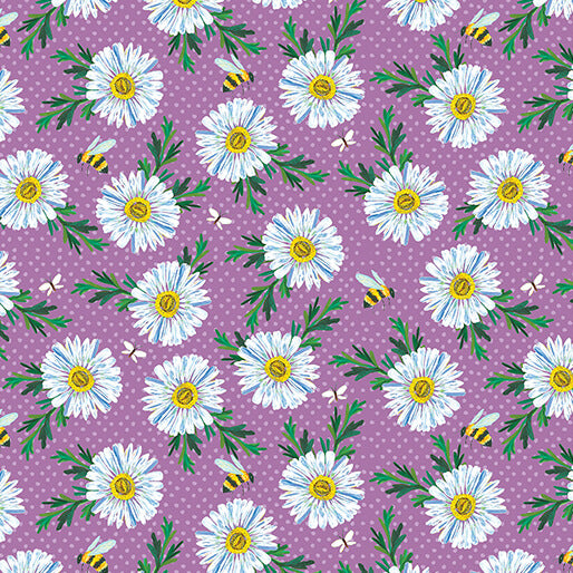 A Wildflower Heart - Daisy Scatter Purple