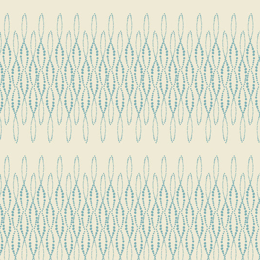Loopy Lace - Aqua/Natural