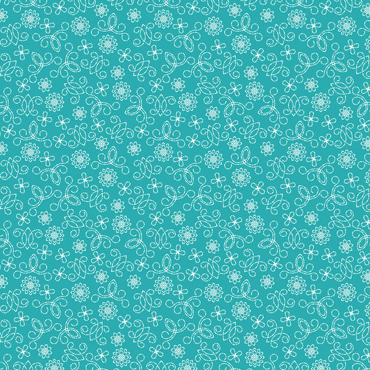 Among The Wildflowers II - Tin Lantern Teal