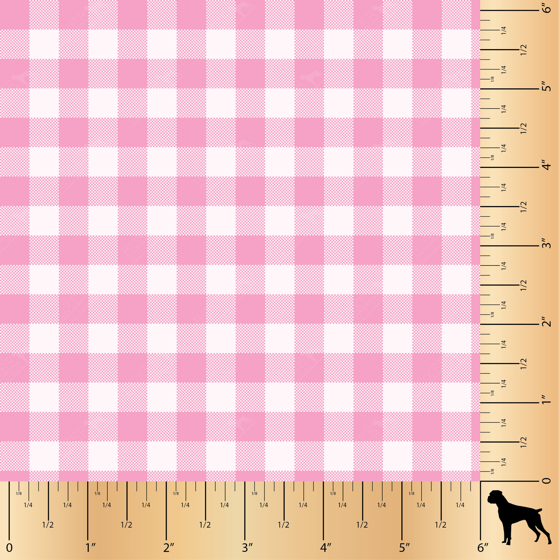 1 Pink Gingham Fabric