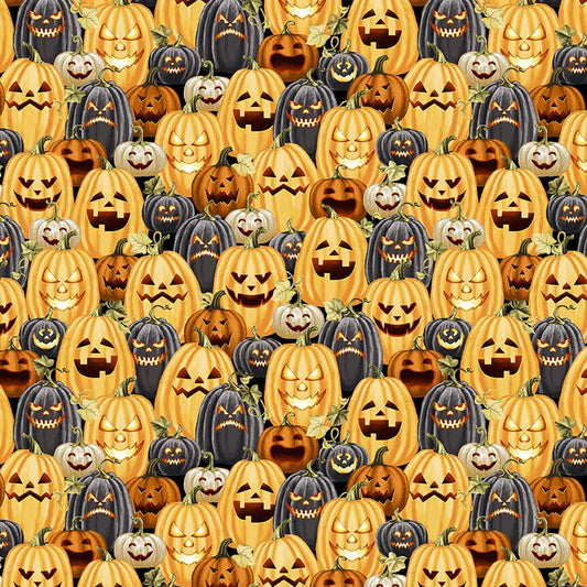 Color Principle, Henry Glass Fabrics, Cotton, Quilting Cotton, Sewing Fabrics, Halloween Fabrics, Spooky, Candy Corn , Dracula, Witches, bats, skeletons, Trick or Treat, This is Halloween, Jack-O-Lantern Patch