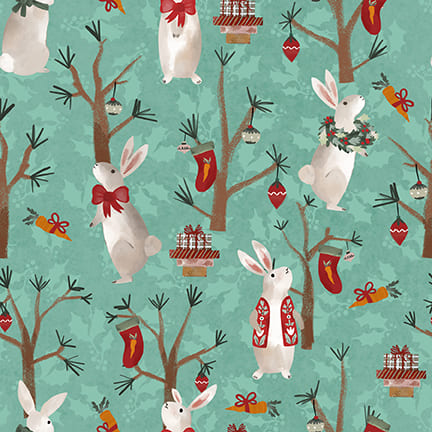 Glad Tidings We Bring - Rabbits Light Green