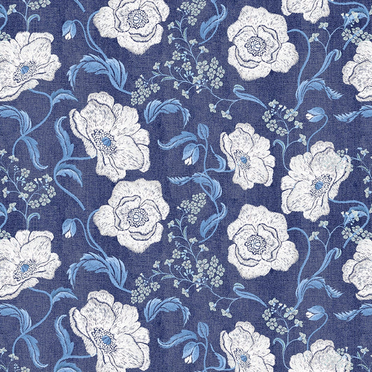 Denim Friendly - Embroidered Floral on Denim