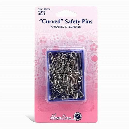 SAFETY PINS CURVED SIZE 2 418.2 38MM 60 PC