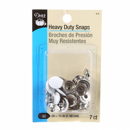 Heavy Duty Snaps 7ct White