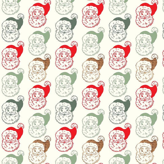 Cotton Fabric, Quilting Cotton, Studio e fabrics, Quilt shop fabrics, Vintage Whisper for Santa, Merry Christmas Fabrics, Lucie Crovatto, Vintage Christmas, Quilting Cottons at Boxer Craft House,