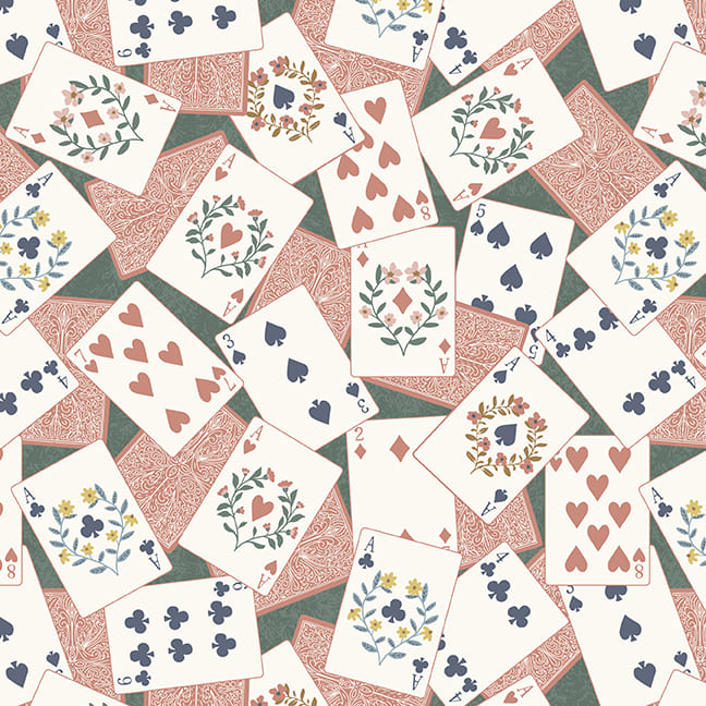 Garden Party - Playing Cards Dark Pink