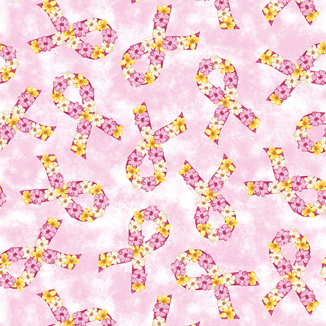 Pink Power - Tossed Floral Ribbons