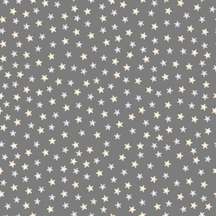 Moonlit Dreams - Tossed Stars Grey