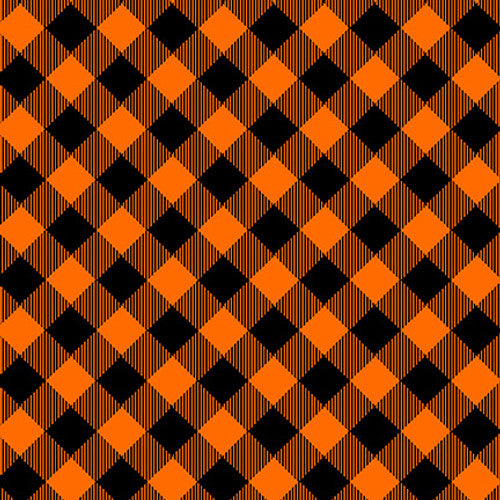 Priscilla's Pretty Plaids - Orange Black