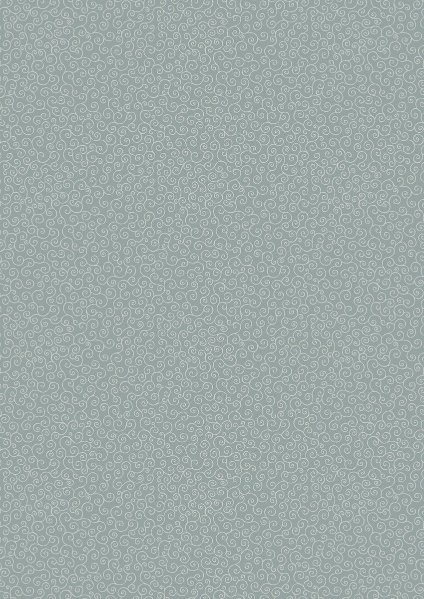 Cranborne Chase - Breezy Scroll On Slate Blue