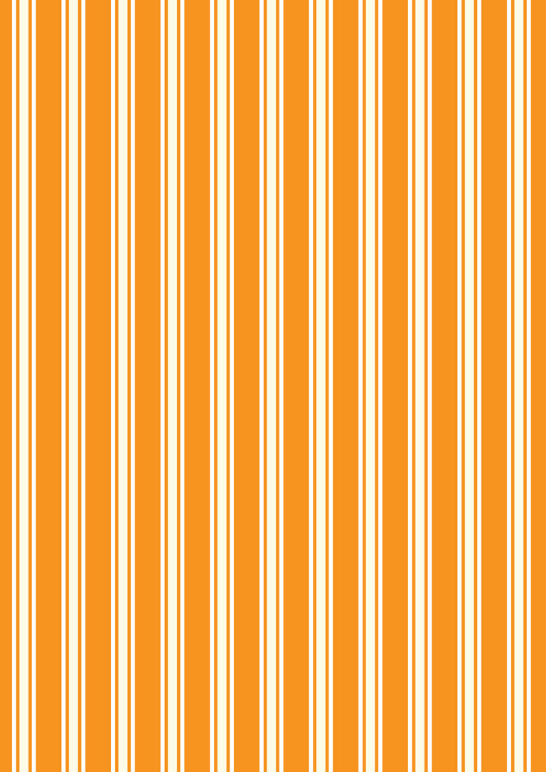 Transylvania Glow - Terrifying Ticking Stripe on Halloween Orange