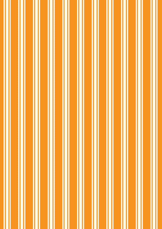 Witchy Woods - Terrifying Ticking Stripe on Halloween Orange Glow in the Dark