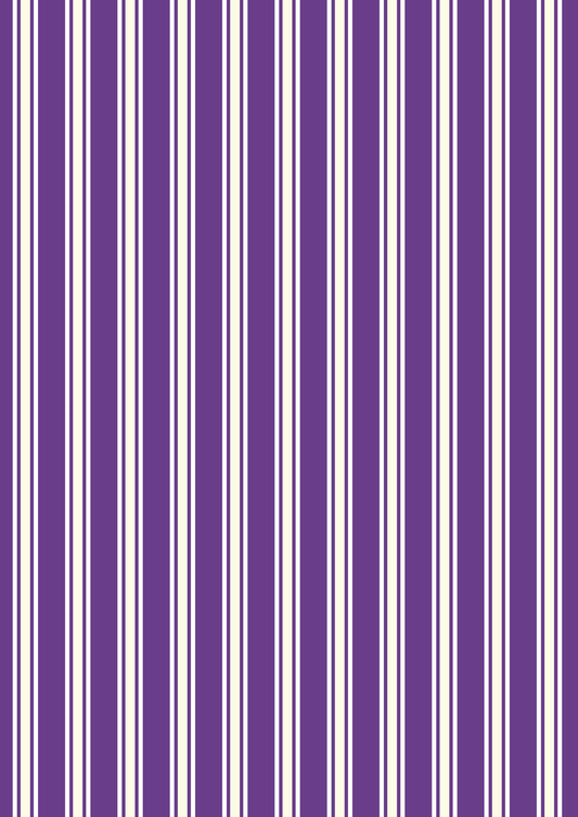 Witchy Woods - Terrifying Ticking Stripe on Spooky Purple Glow in the Dark