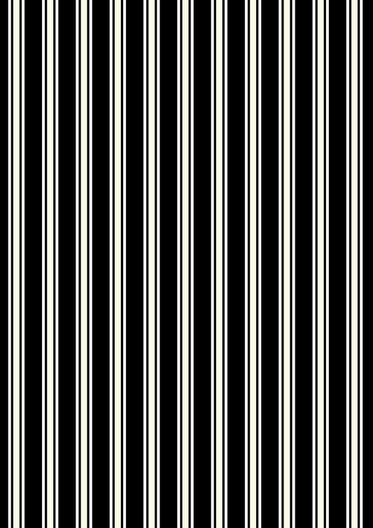 Witchy Woods - Terrifying Ticking Stripe on Black Glow in the Dark