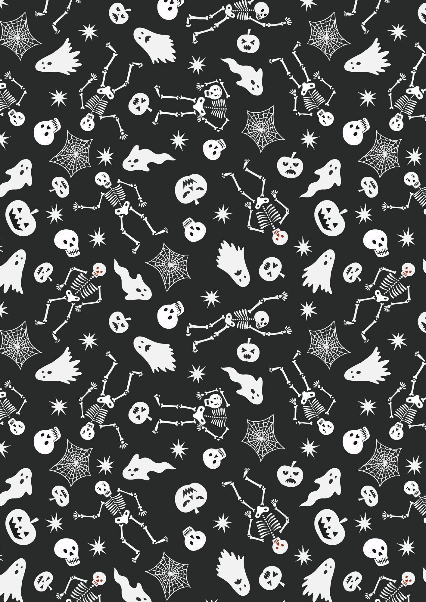 Witchy Woods - Spooky Friends on Black Glow in the Dark