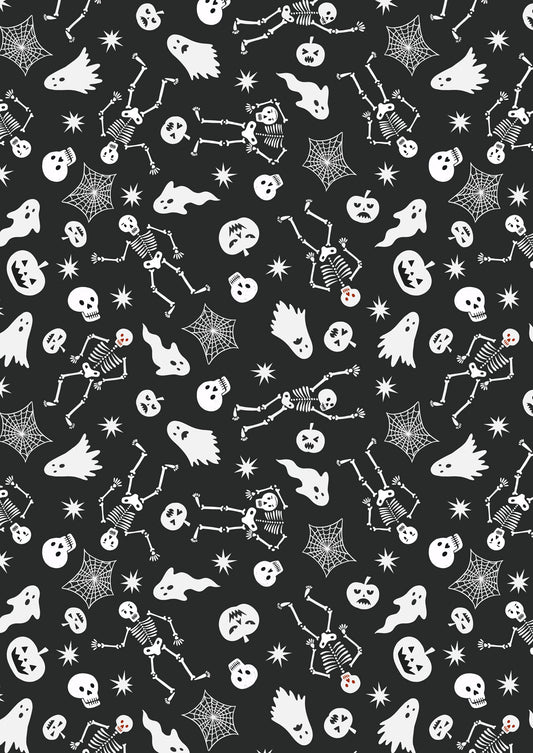 Witchy Woods - Spooky Friends on Black Glow in the Dark