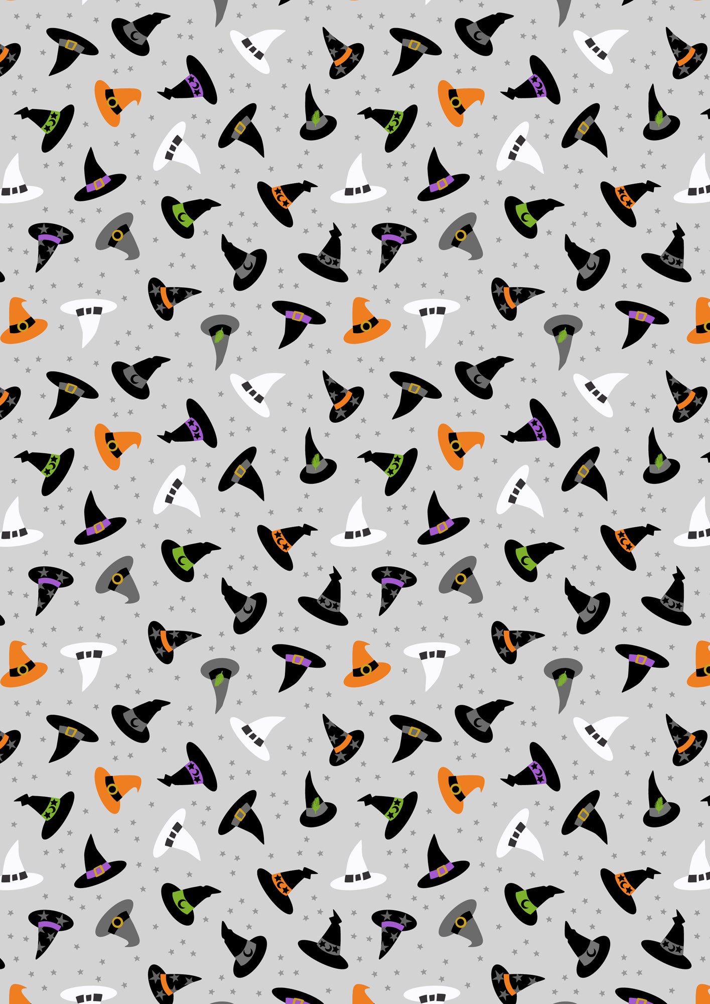 Witchy Woods - Witches Hats on Ghostly Grey Glow in the Dark