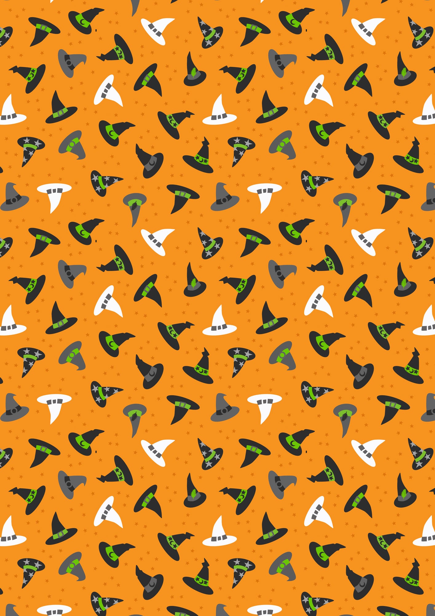 Witches Hats on Halloween Orange Glow in the Dark