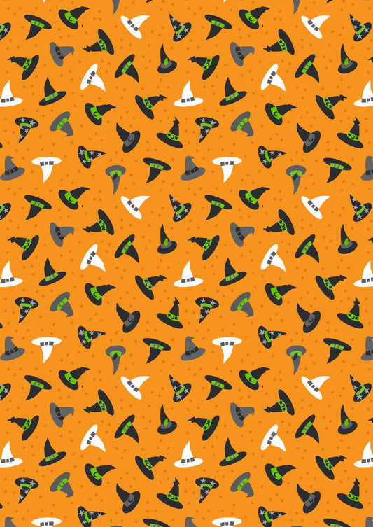 Witches Hats on Halloween Orange Glow in the Dark