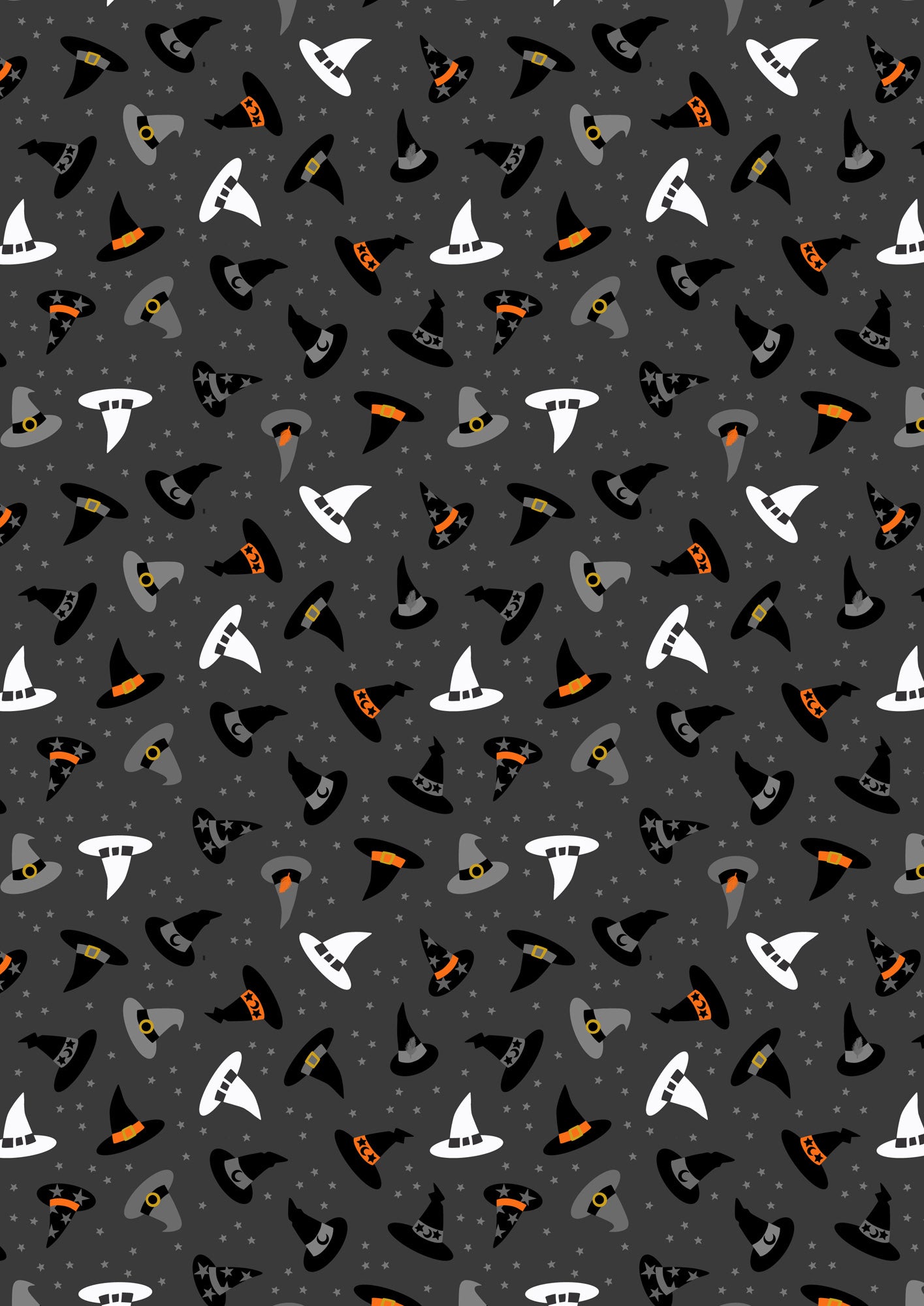 Witches Hats on Halloween Dark Grey Glow in the Dark