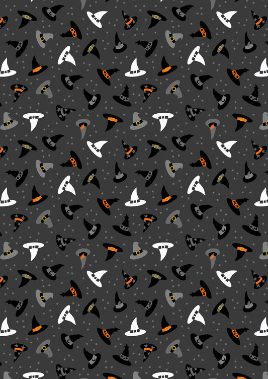 Witches Hats on Halloween Dark Grey Glow in the Dark