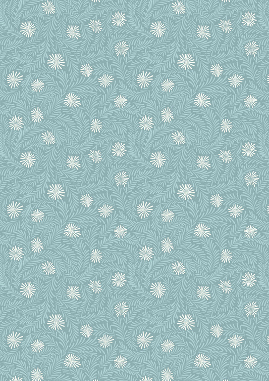 A Winter's Moon - Frosty Ice on Light Iced Aqua with Pearl