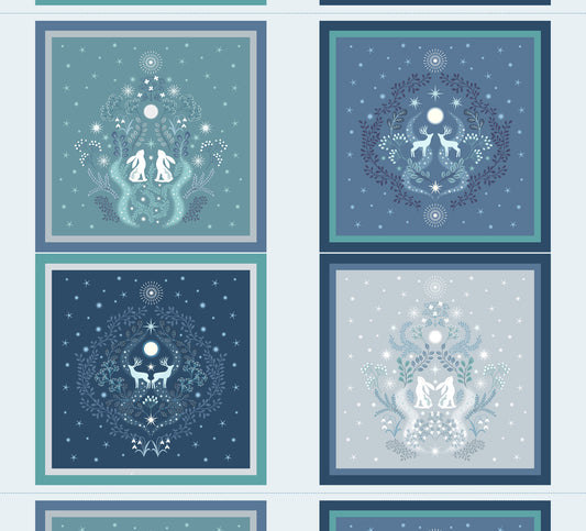 A Winter's Moon - A Winters Moon 1 yard Squares Panel