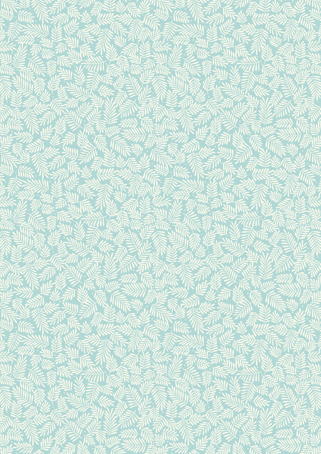 Botanical Oasis - Mini leaves On Blue