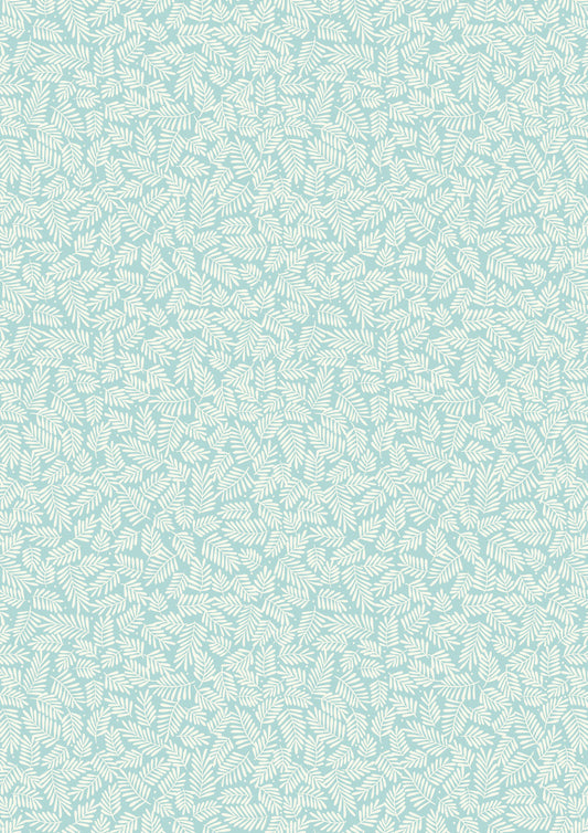Botanical Oasis - Mini leaves On Blue