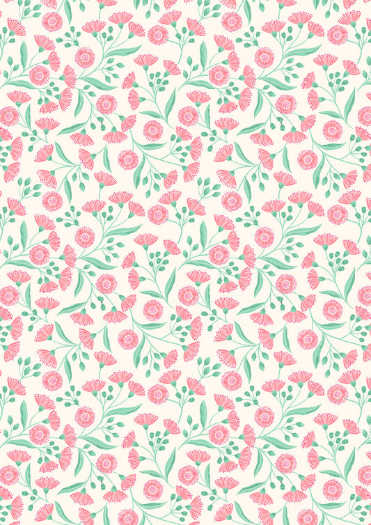 Botanical Oasis - Tropical Flower On Cream