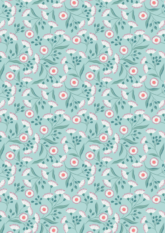 Botanical Oasis - Tropical Flower On Blue