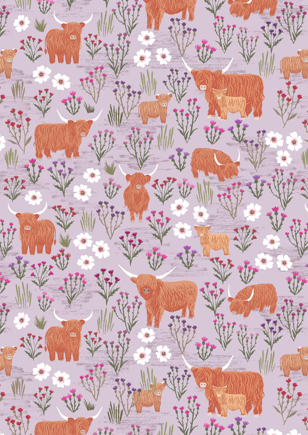 Summer Meadow Highland on Light Heather