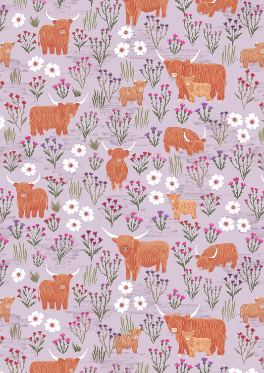 Summer Meadow Highland on Light Heather