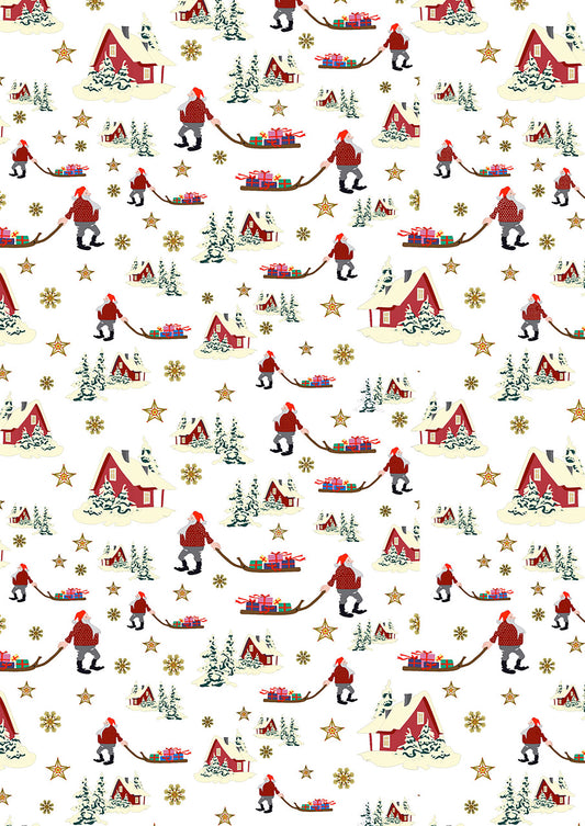 Norwegian Christmas - Christmas Eve on White