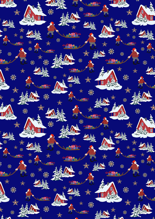 Norwegian Christmas - Christmas Eve on Blue