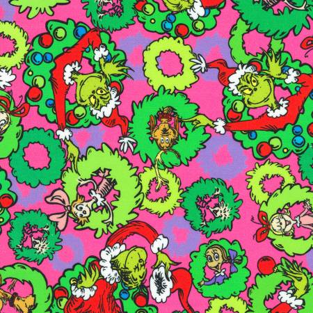 How the Grinch Stole Christmas - Wreaths Candy Pink